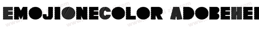 EmojiOneColor AdobeHeitiStd Regular字体转换